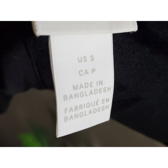 H&M Women's Solid Black 100% Viscose Half Sleeve Knee Length Dress Size Small - Picture 10 of 12